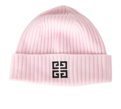 Givenchy Logo Ribbed Beanie, front view